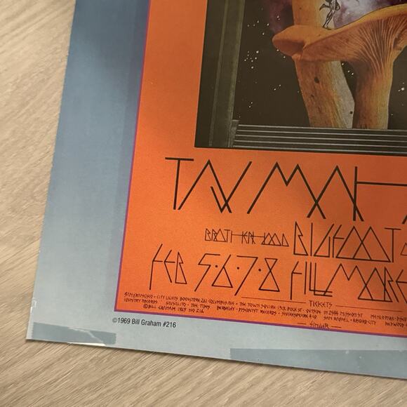 Grateful Dead 1968 New Years Eve Winterland Lee Conklin Bill Graham Poster Frame - Picture 10 of 12